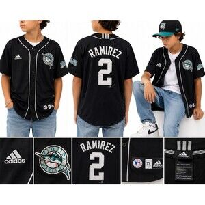 Adidas  Florida Marlins Jersey Hanley Ramire #2 Baseball  Boys Size XL 18-19 NWT
